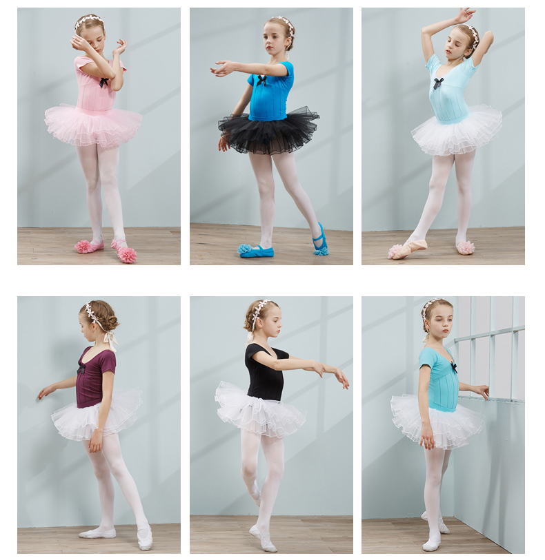 儿童舞蹈服装春夏季女童短袖芭蕾舞考级服幼儿练功服体操服-7.jpg