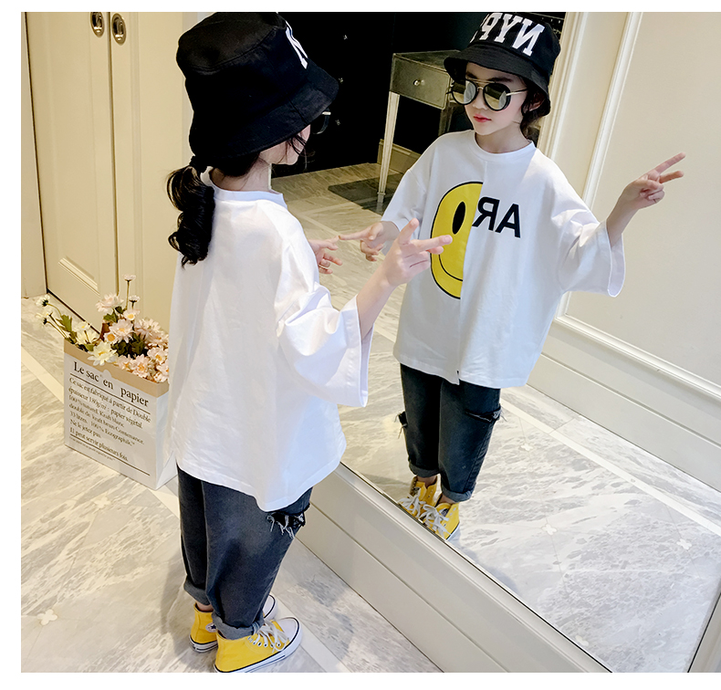 童装女童白色五分袖T恤夏装新款韩版儿童中大童洋气短袖上衣-8.jpg