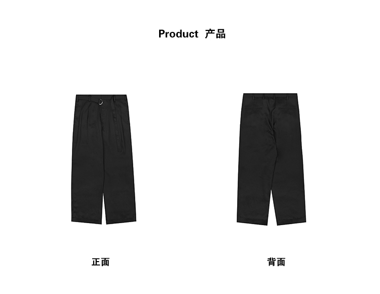 黑色宽松西装长裤男女夏季薄款新品（附赠腰带）-3.jpg