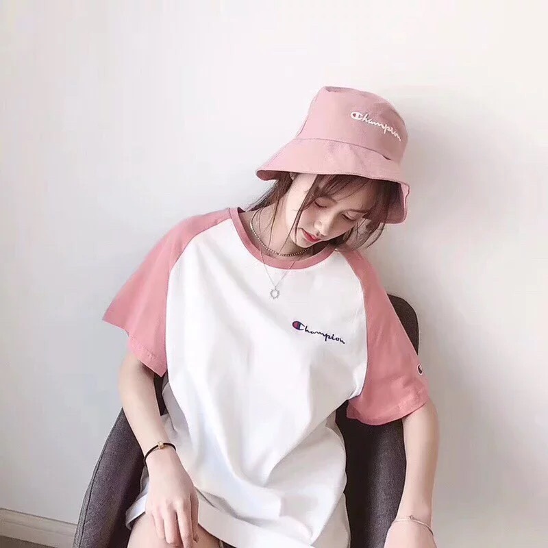 新款短袖女T恤夏季拼色休闲圆领运动打底衫-4.jpg