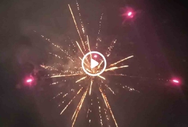 服装批发平台子公司虎门服装厂基地2026年除夕跨年烟花炮竹彻夜狂欢从天黑到天亮