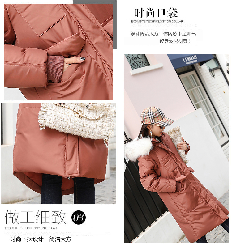 冬季新款韩版时尚纯色大毛领大口袋中长款羽绒棉衣女-6.jpg