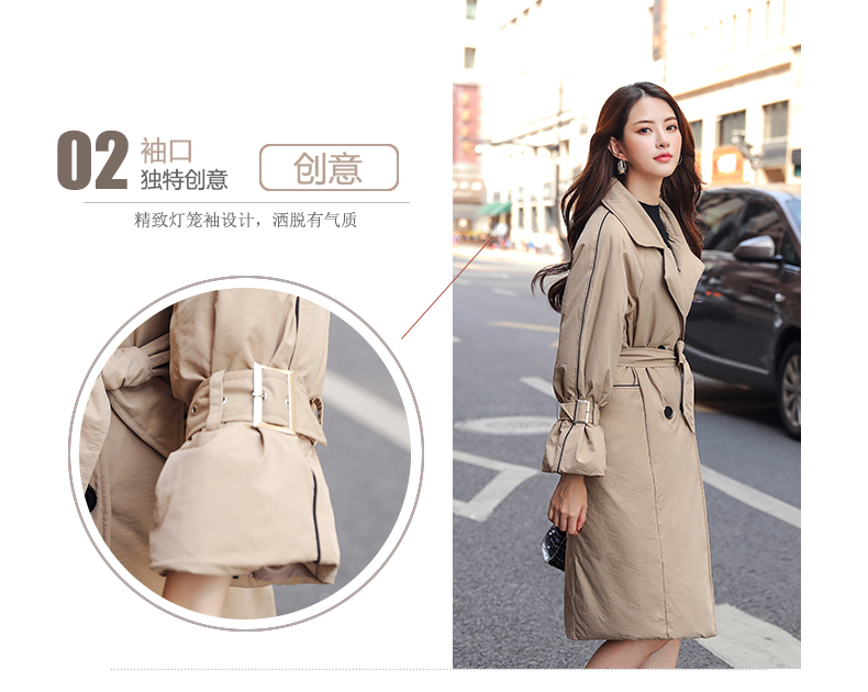实拍秋冬新款羽绒服风衣加厚棉服 女中长款OL气质棉服外套-6.jpg