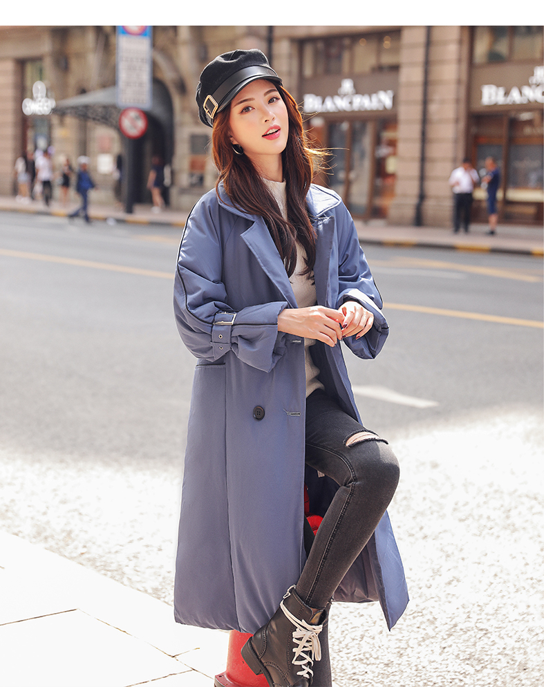 实拍秋冬新款羽绒服风衣加厚棉服 女中长款OL气质棉服外套-14.jpg