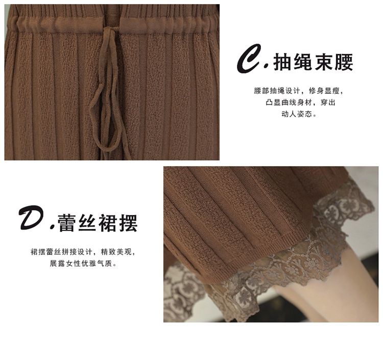 2018秋季新款女装纯色通勤单件高腰百褶裙针织长袖韩版连衣裙-4.jpg