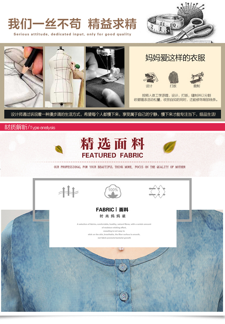 实拍中年女装夏新款中老年大码妈妈装宽松连衣裙-5.jpg