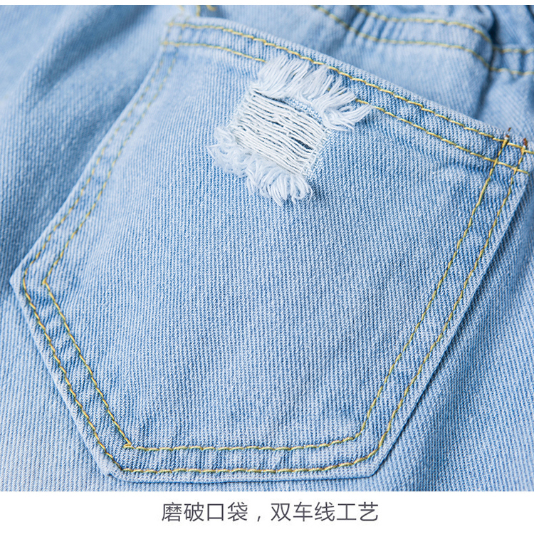 夏秋韩版显瘦大码宽松bf破洞牛仔女小脚九分哈伦裤-14.jpg