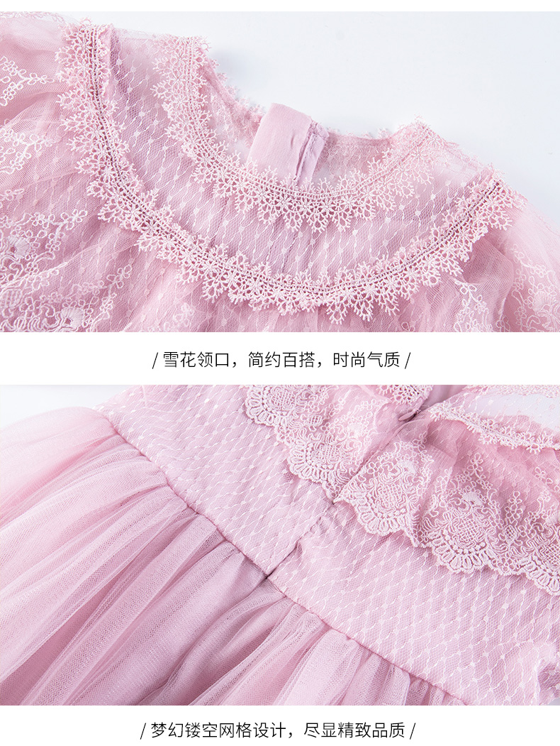 春夏新品女童公主裙儿童白色洋气百褶裙中大童长袖纱裙连衣裙-22.jpg