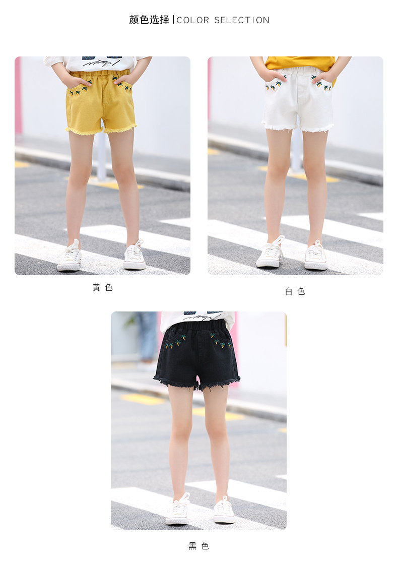 夏装潮纯色新款韩版女童休闲牛仔短裤中大童儿童时尚热裤子潮-7.jpg