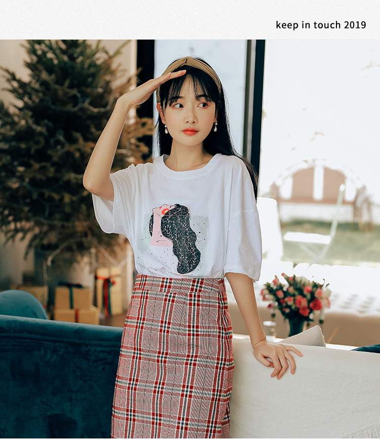 文艺复古高腰显瘦格子半身裙铅笔裙防走光A字裙包臀女裙-1.jpg
