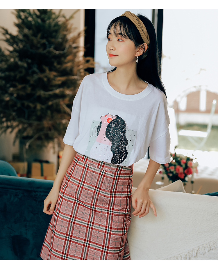文艺复古高腰显瘦格子半身裙铅笔裙防走光A字裙包臀女裙-7.jpg