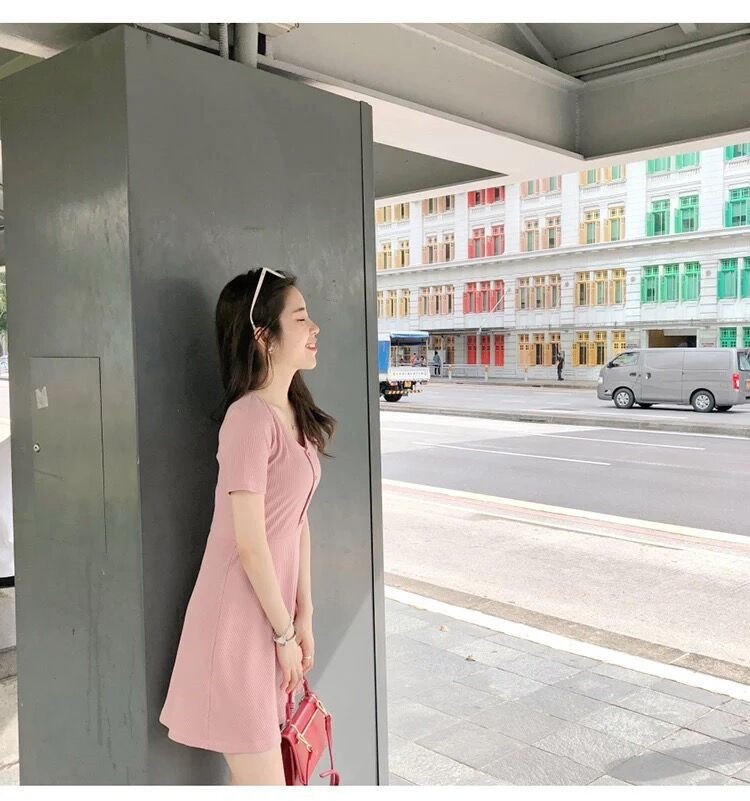 复古收腰小个子ins超火的裙子-5.jpg