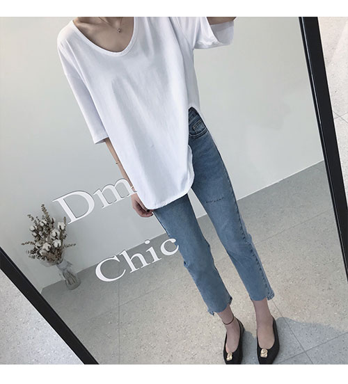 春夏怎么能不买露锁骨U领T恤棉质tee开叉上衣女-40.jpg