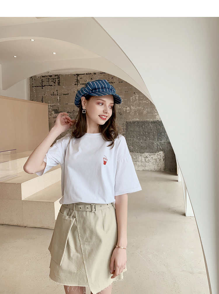 纯色T恤女短袖宽松休闲打底衫新款学生印花小清新上衣-23.jpg