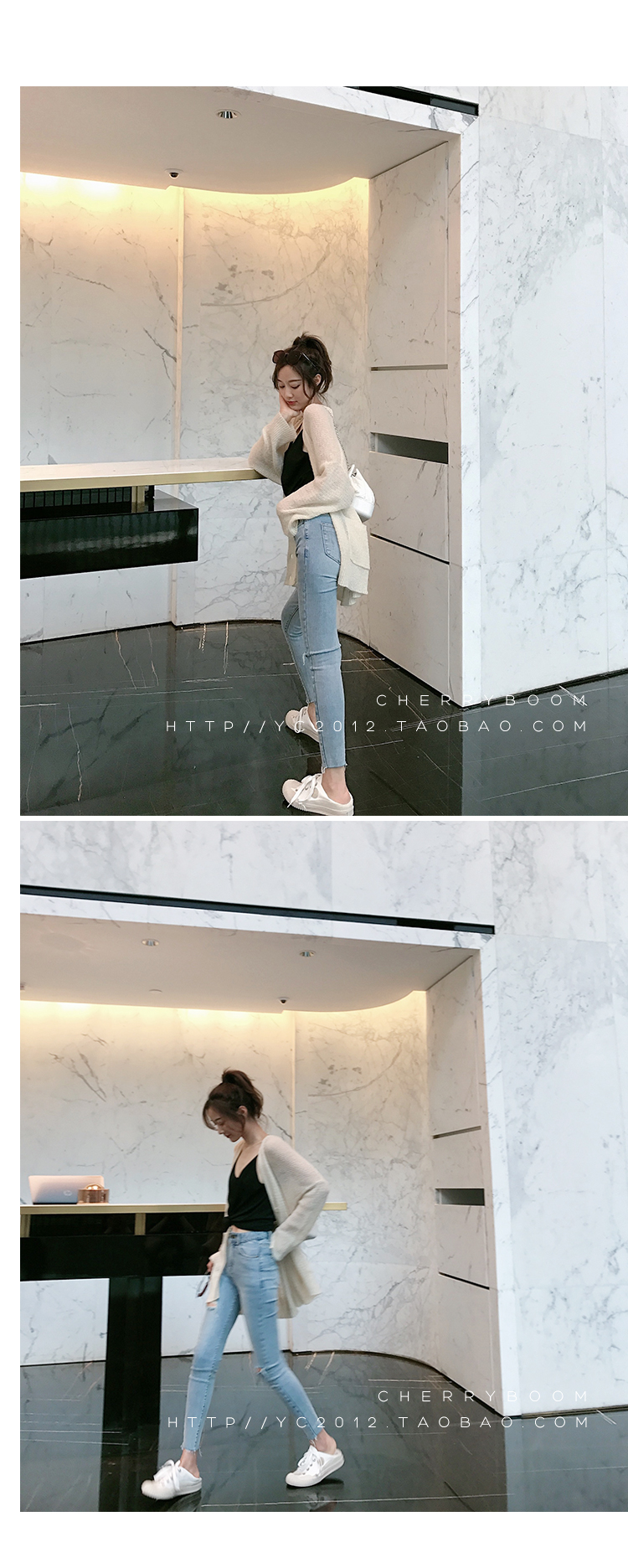 浅色破洞牛仔裤女春新款百搭紧身显瘦小脚九分裤-17.jpg