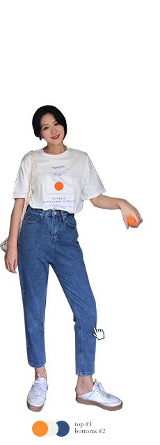 复古橘子印花纯棉T恤女短袖圆领白色宽松上衣新款夏季-8.jpg