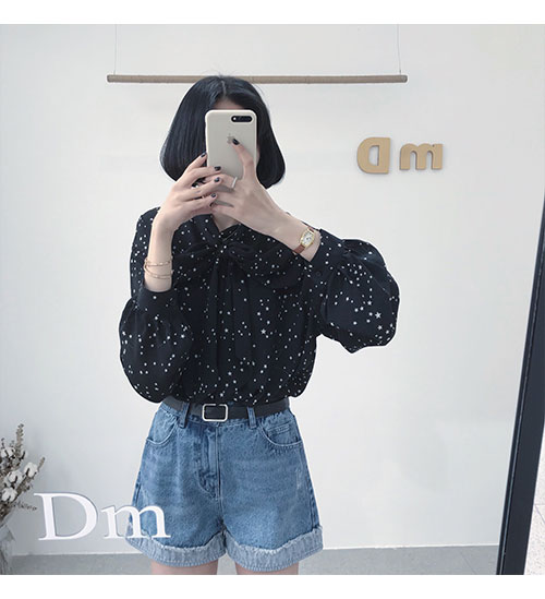 这是什么神仙面料blingbling星星打结雪纺衬衫-35.jpg