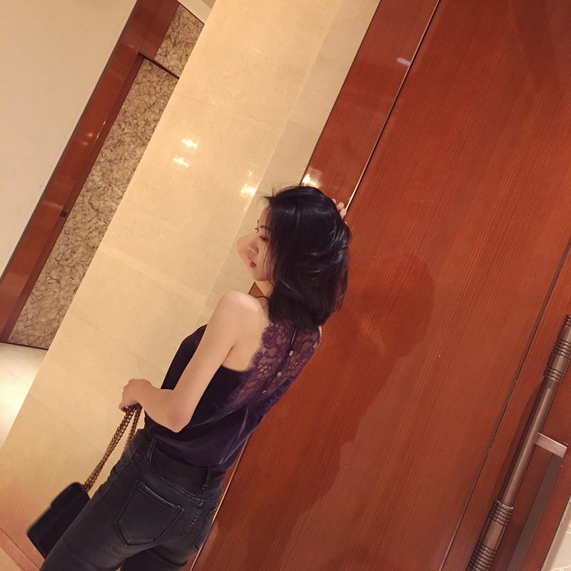 妩媚小女人春夏超美睫毛蕾丝拼丝绒V领百搭性感小吊带背心-34.jpg