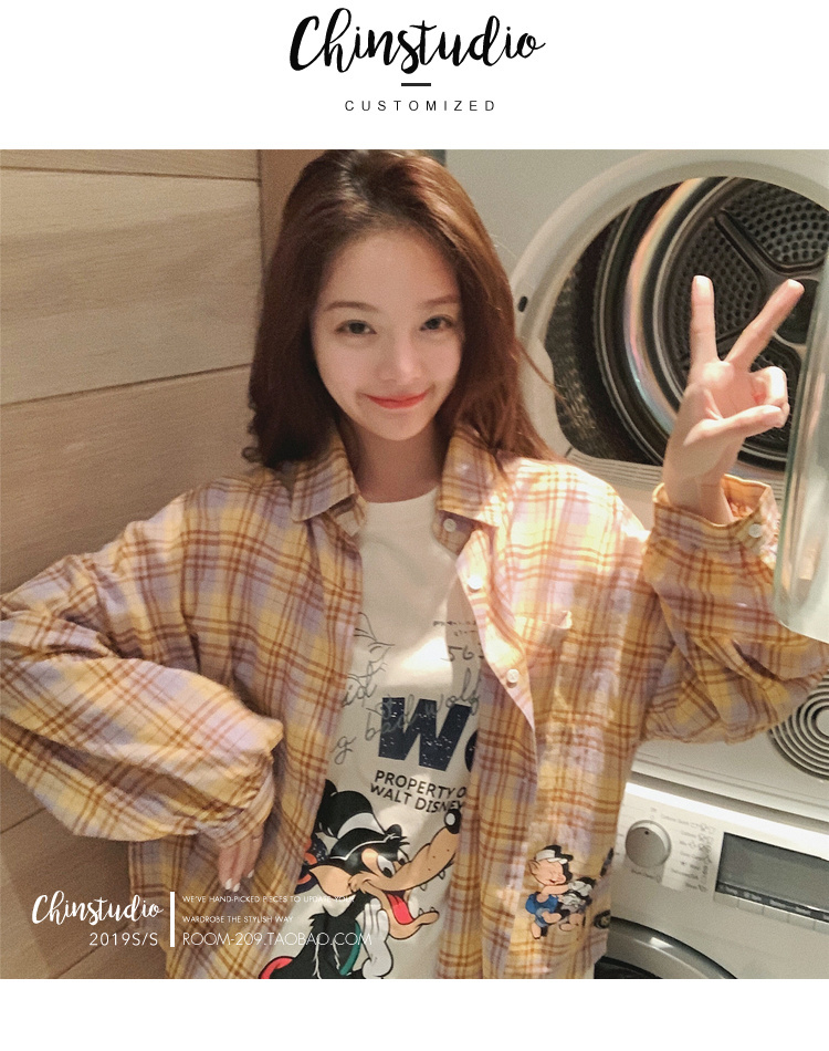 迪士尼三只小猪字母印花卡通短袖T恤女韩版宽松情侣装上衣-39.jpg