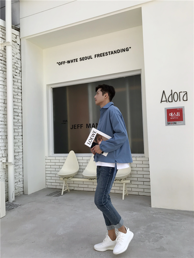 简约时尚百搭chic暗扣下摆抽绳男士纯色长袖衬衫-29.jpg