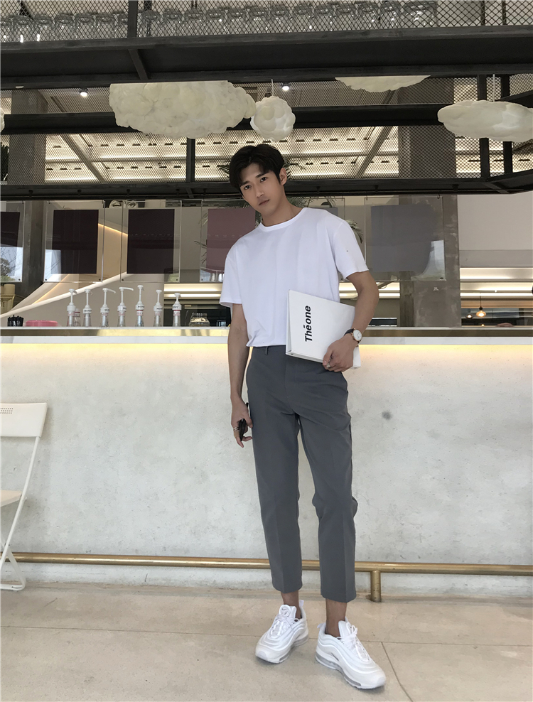 简约时尚百搭版型好修身纯色男士9分休闲裤 男-2.jpg
