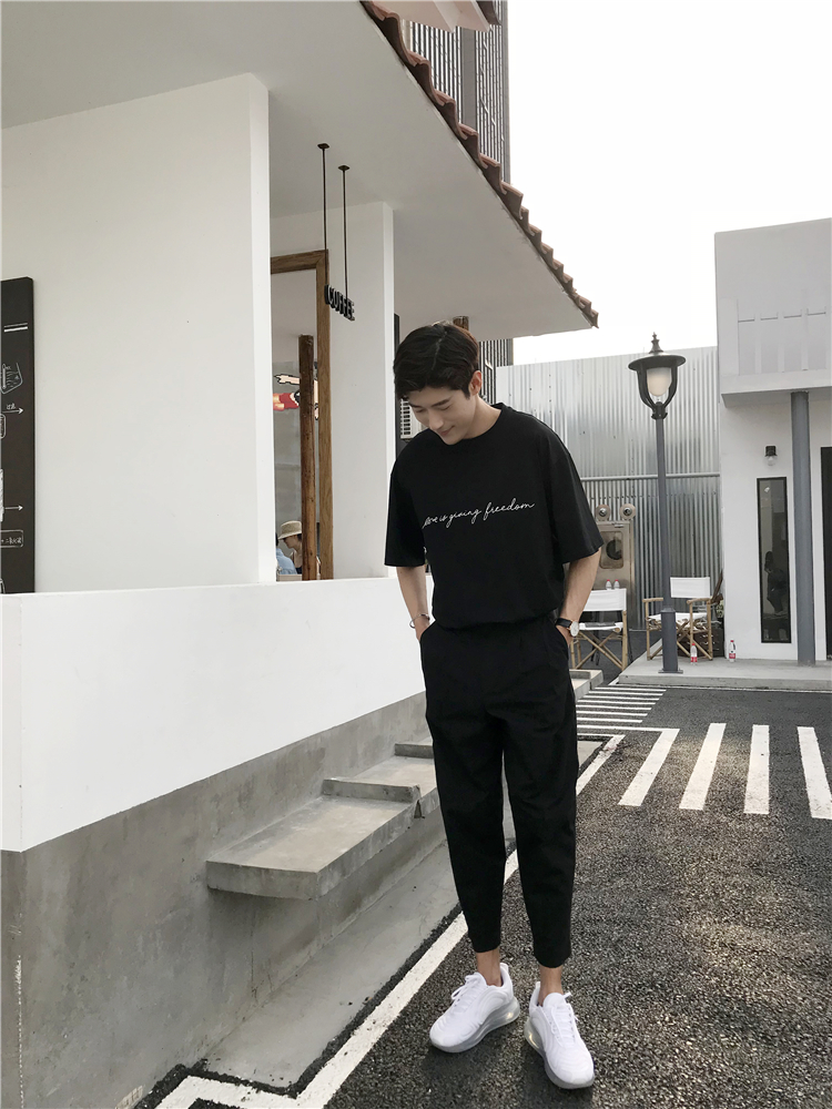 2色简约时尚百搭chic韩风手写英文印花圆领T恤男-20.jpg