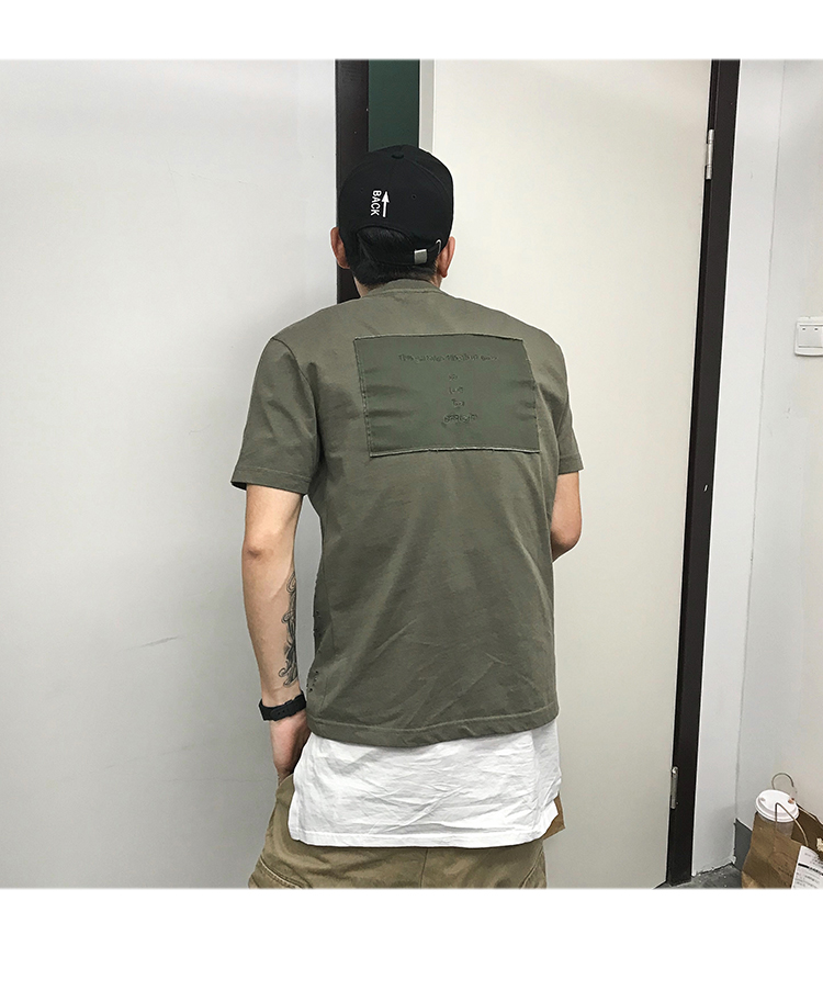 夏季余文乐ins风重工装破洞水洗贴布刺绣高品质短袖男t恤-6.jpg