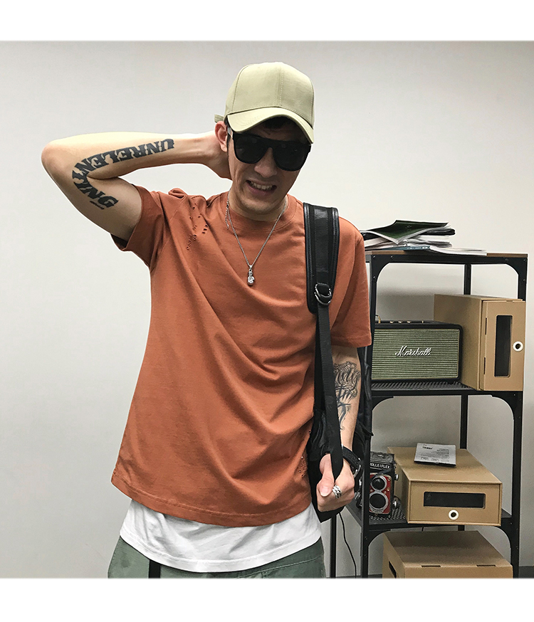 夏季余文乐ins风重工装破洞水洗贴布刺绣高品质短袖男t恤-9.jpg
