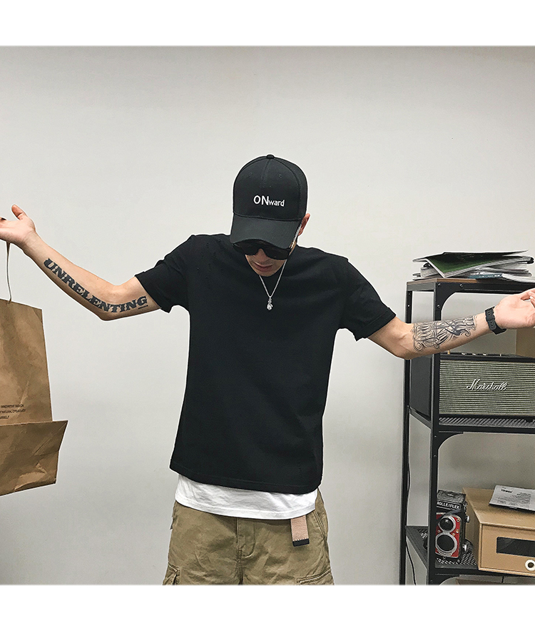 夏季余文乐ins风重工装破洞水洗贴布刺绣高品质短袖男t恤-17.jpg