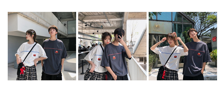 小众设计感情侣装夏装新款韩版原宿风短袖T恤女学生半袖班服-7.jpg