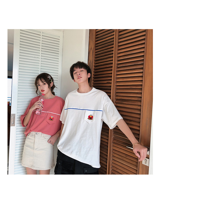 小众设计感情侣装夏装新款韩版原宿风短袖T恤女学生半袖班服-15.jpg