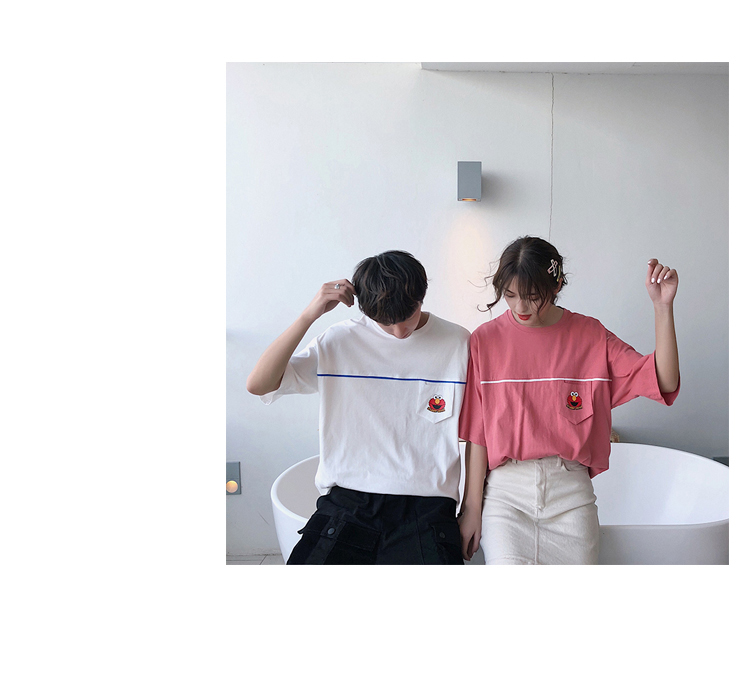 小众设计感情侣装夏装新款韩版原宿风短袖T恤女学生半袖班服-20.jpg