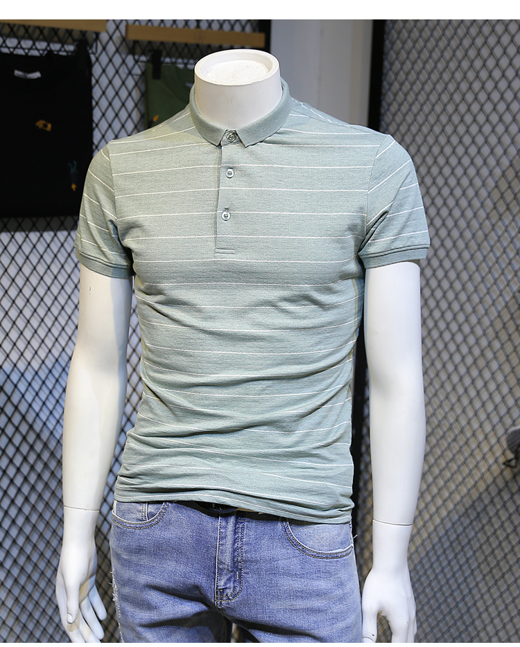 男士短袖T恤翻领体恤打底衫韩版翻领条纹polo衫衣服潮男装-11.jpg