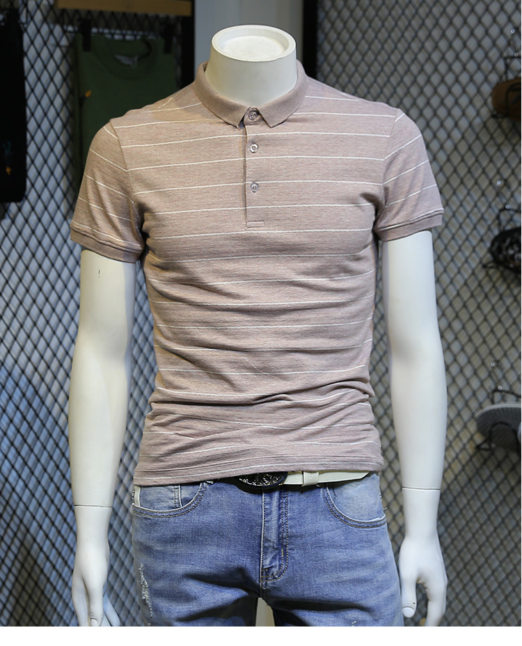男士短袖T恤翻领体恤打底衫韩版翻领条纹polo衫衣服潮男装-13.jpg