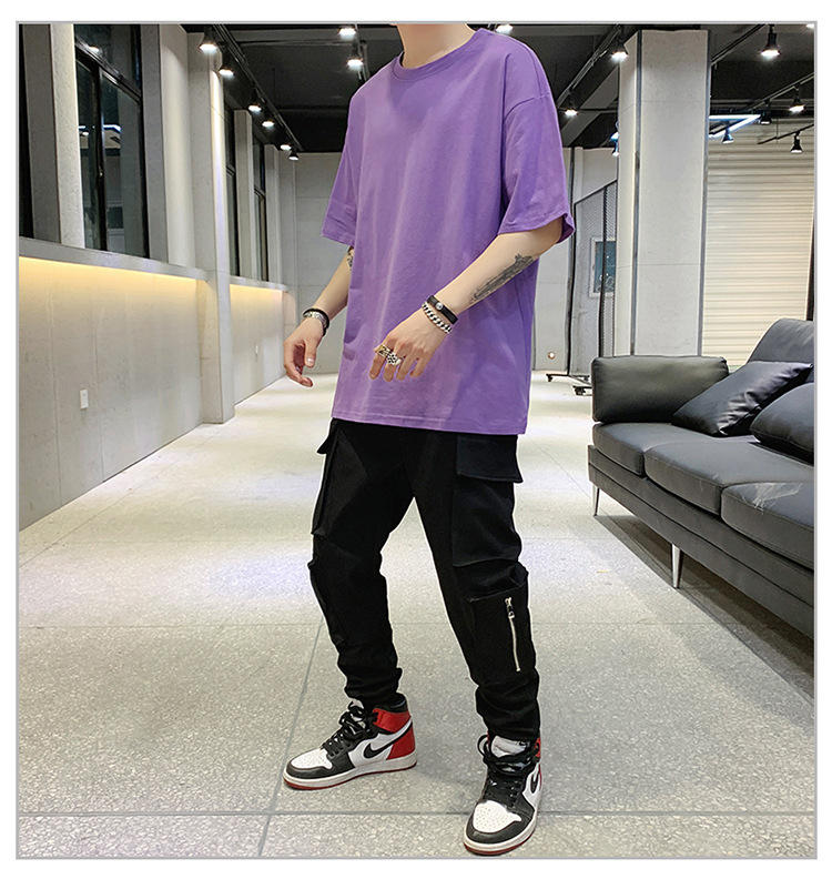 短袖男t恤ins港风情侣装夏季衣服潮流宽松纯棉打底半袖衣服-10.jpg