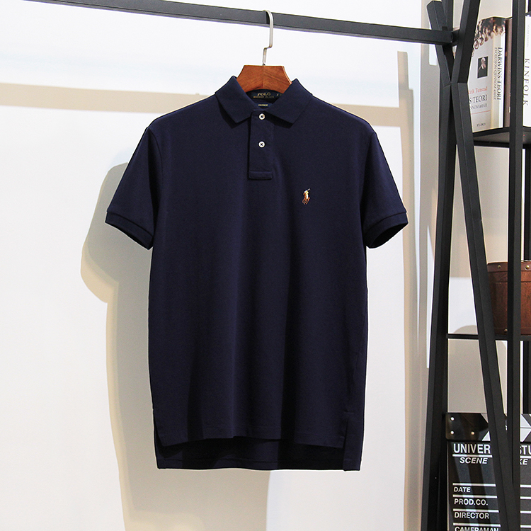 夏季新品短袖T恤男商务休闲小马标纯棉翻领POLO衫男ins港风-5.jpg