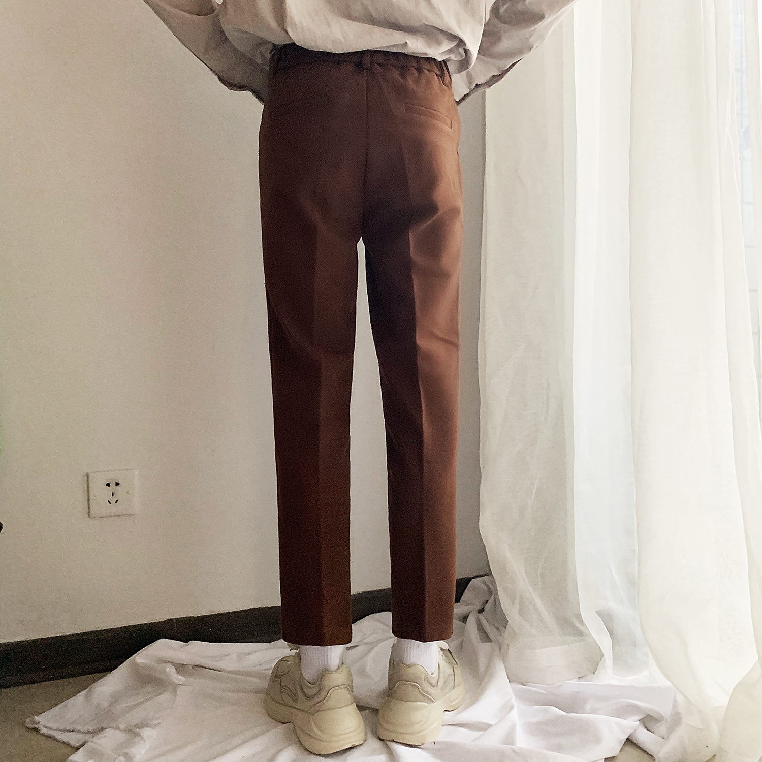 百搭西裤男ins坠感垂感西裤男九分宽松直筒薄款潮流韩版网红裤子-25.jpg