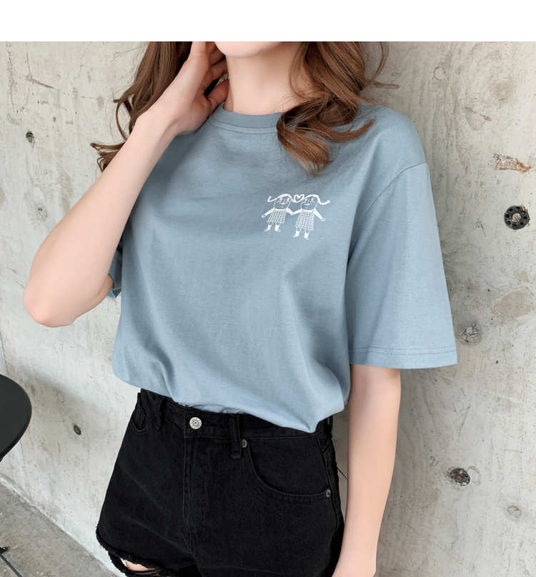 短袖T恤夏装女学生纯棉体恤打底衫新款小清新印花上衣-24.jpg